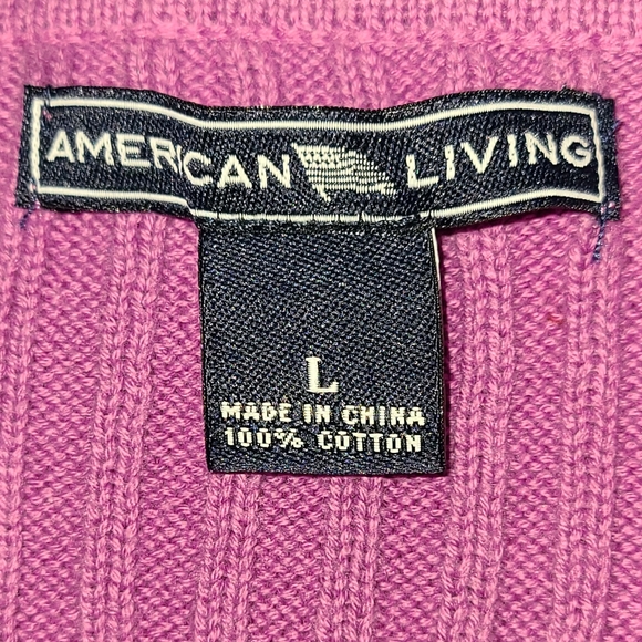 American Living size L purple top - Picture 3 of 7